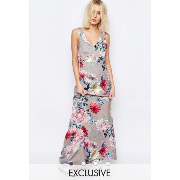 NWT 🌸 Floral Silky Dress - Picture 1 of 8